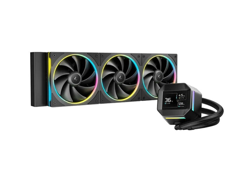 DeepCool LM360 ARGB Liquid Cooler Mini LCD Screen, 2.4' IPS, 320×240 Resolution , Intel LGA1851/1700/1200 + More, AMD AM5/AM4 DeepCool LM360 ARGB Liquid Cooler Mini LCD Screen, 2.4' IPS, 320×240 Resolution , Intel LGA1851/1700/1200 + More, AMD AM5/AM4